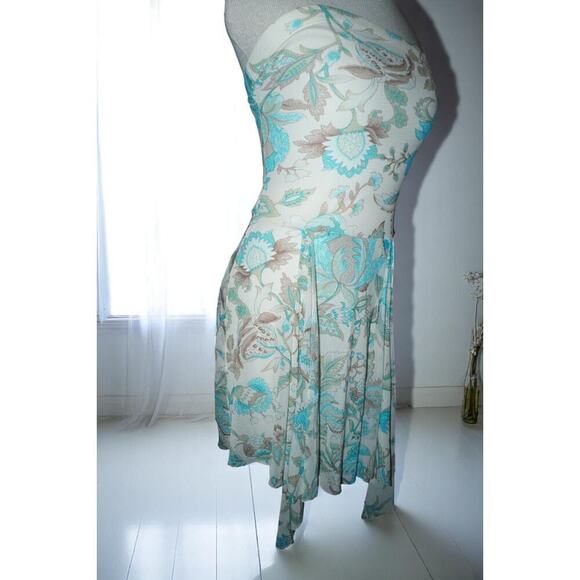 Rhapsody Floral Strapless Dress – Size S – Made in USA - Picture 3 of 10
